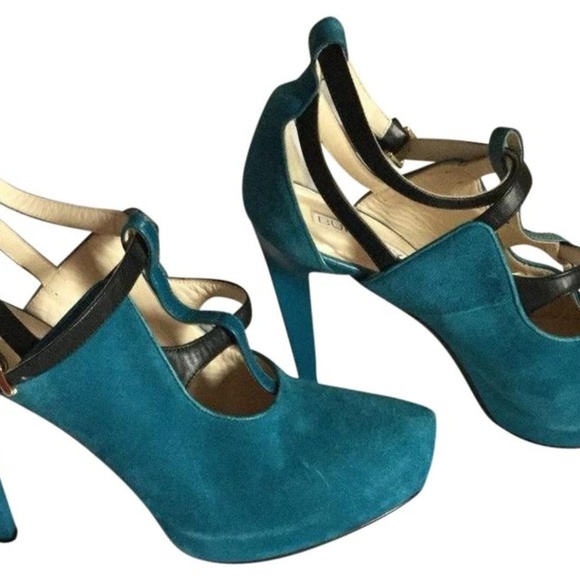 Burak Uyan Teal Sandals - Picture 1 of 3